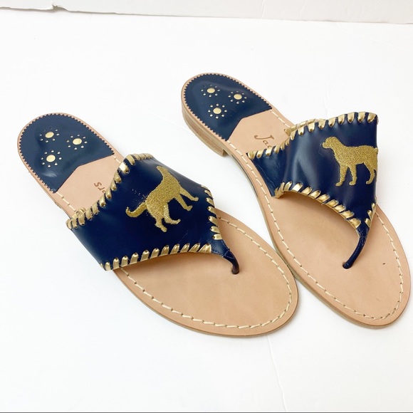 Jack Rogers | Shoes | Jack Rogers Special Edition Buddy Labrador Retriever  Dog Embroidered Sandals | Poshmark